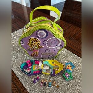 Vintage Y2K 2000s Polly Pocket Lot Carrying Case Dolls Accessories GUC